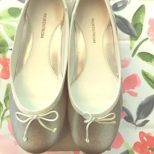 Nordstrom Kids Bella Ballet Flat (Silver)